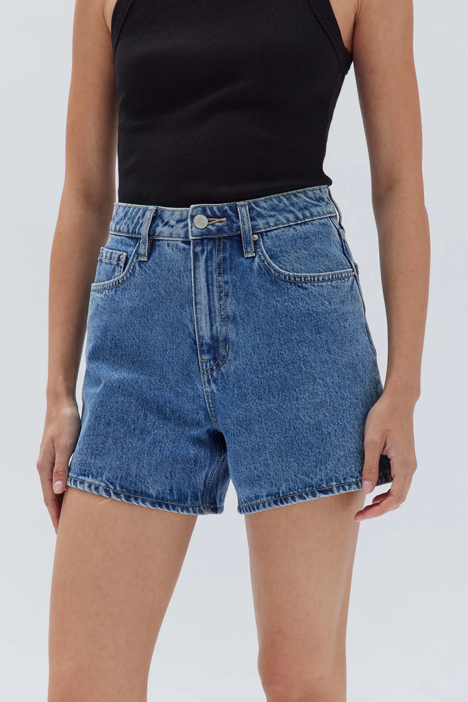 Vintage Denim Short - Dark Stone