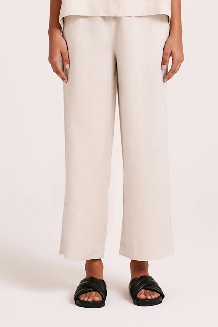 Lounge Linen Crop Pant