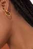 Organica Stud Hoop Earring